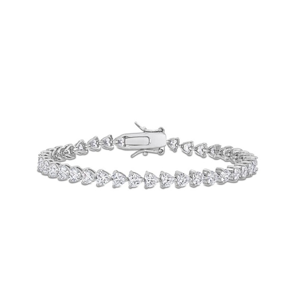 Rina Limor Silver 10.00 ct. tw. White Sapphire Tennis Bracelet - Picture 1 of 1